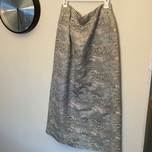 Gray Lavender A Line Skirt